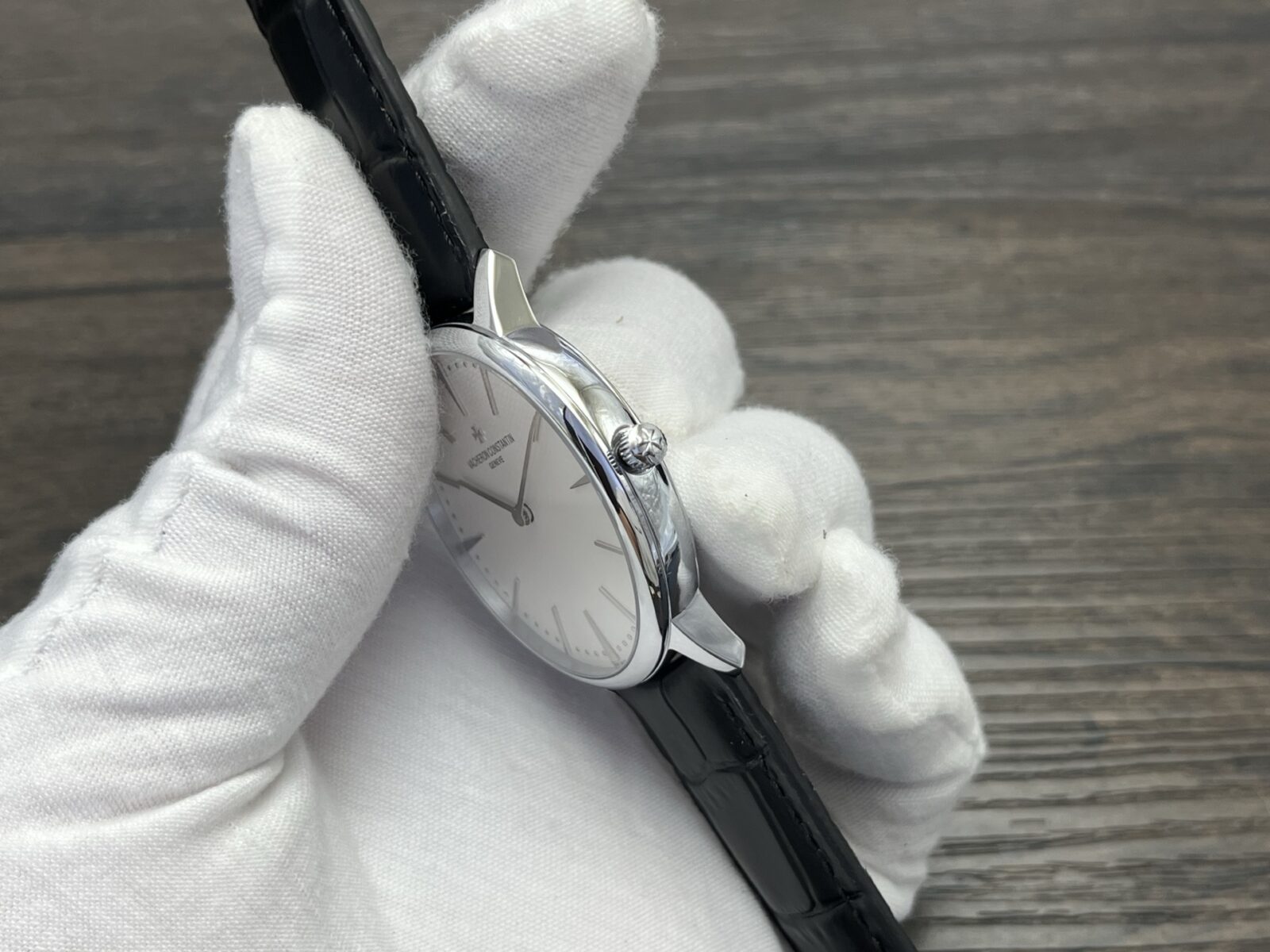 VACHERON CONSTANTIN Patrimony Manual Mechanical Watch 40mm White Dial White Gold Case - Image 7