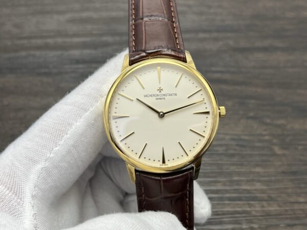 VACHERON CONSTANTIN Patrimony Manual Mechanical Watch 40mm White Dial Yellow Gold Case - Image 3