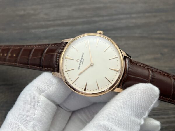 VACHERON CONSTANTIN Patrimony Manual Mechanical Watch 40mm White Dial Red Gold Case - Image 5