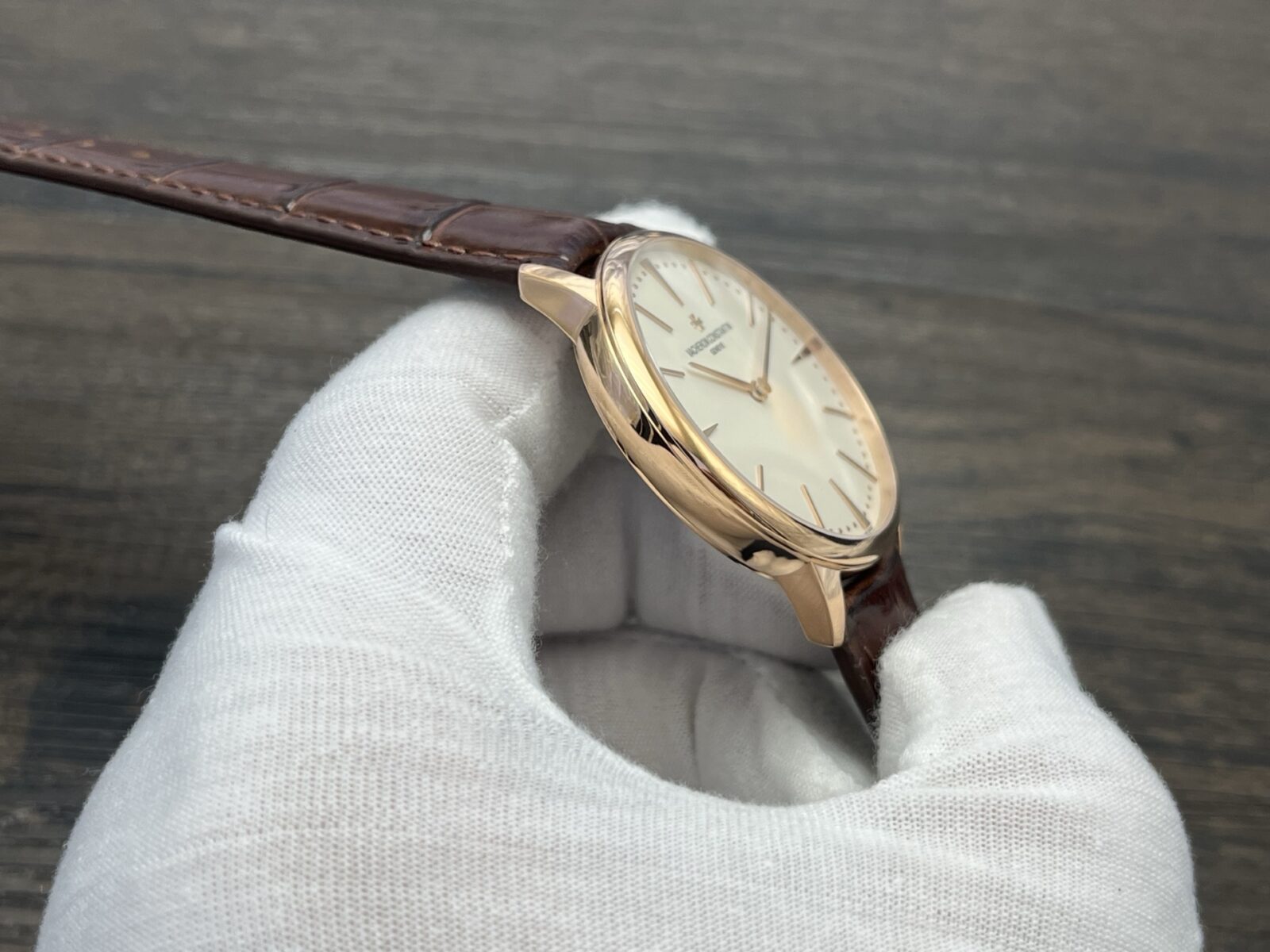 VACHERON CONSTANTIN Patrimony Manual Mechanical Watch 40mm White Dial Red Gold Case - Image 6