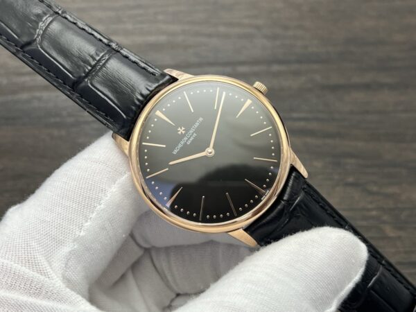 VACHERON CONSTANTIN Patrimony Manual Mechanical Watch 40mm Black Dial Red Gold Case - Image 2