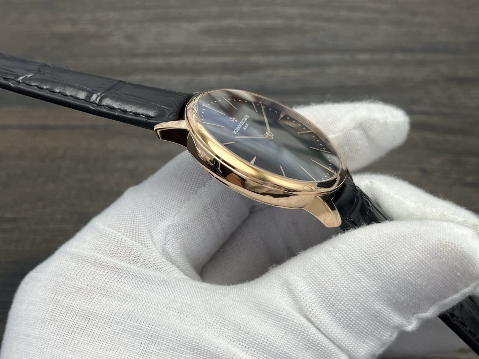 VACHERON CONSTANTIN Patrimony Manual Mechanical Watch 40mm Black Dial Red Gold Case - Image 6