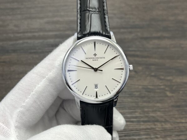 VACHERON CONSTANTIN Patrimony Automatic Mechanical Watch 40mm White Dial White Gold Case - Image 3