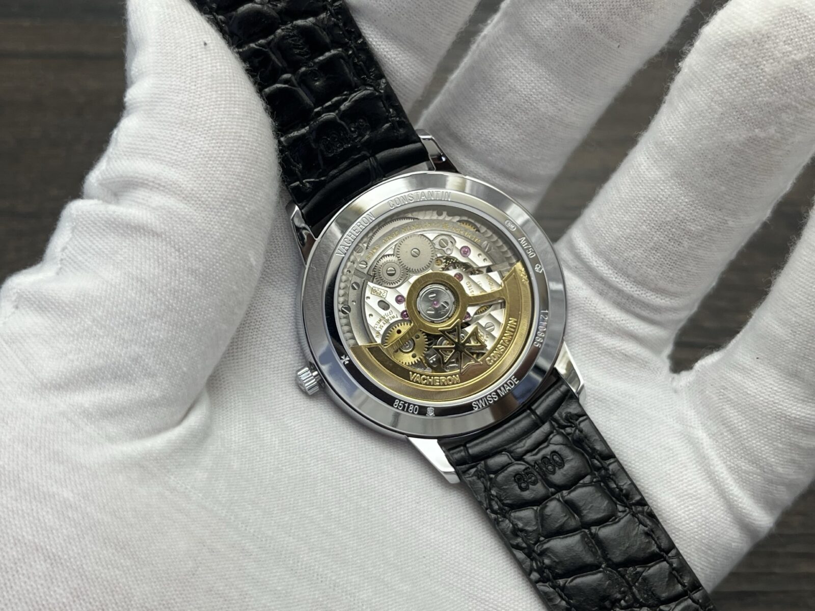 VACHERON CONSTANTIN Patrimony Automatic Mechanical Watch 40mm White Dial White Gold Case - Image 8