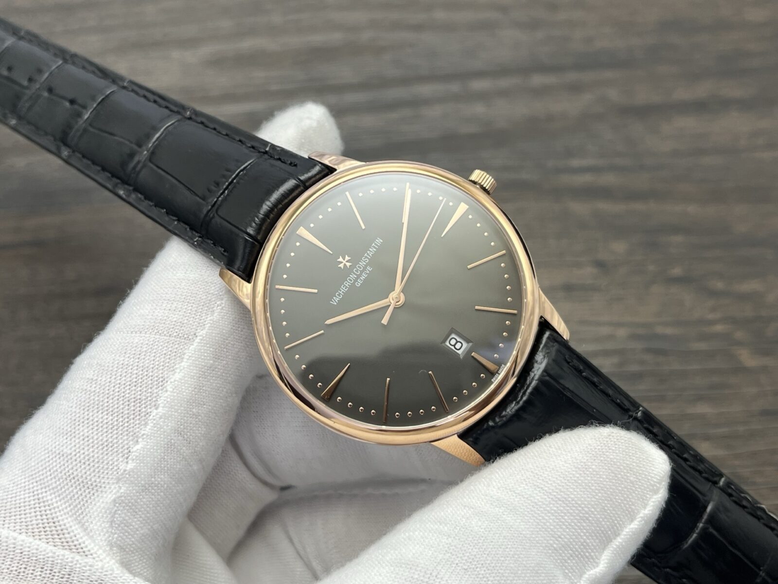 VACHERON CONSTANTIN Patrimony Automatic Mechanical Watch 40mm Black Dial Red Gold Case - Image 2