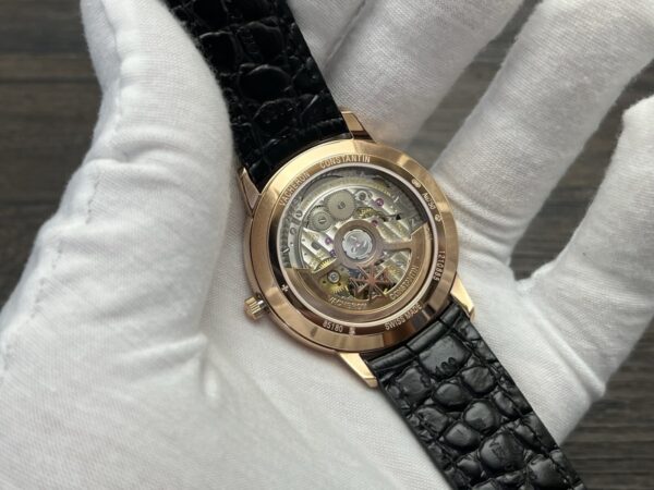 VACHERON CONSTANTIN Patrimony Automatic Mechanical Watch 40mm Black Dial Red Gold Case - Image 8