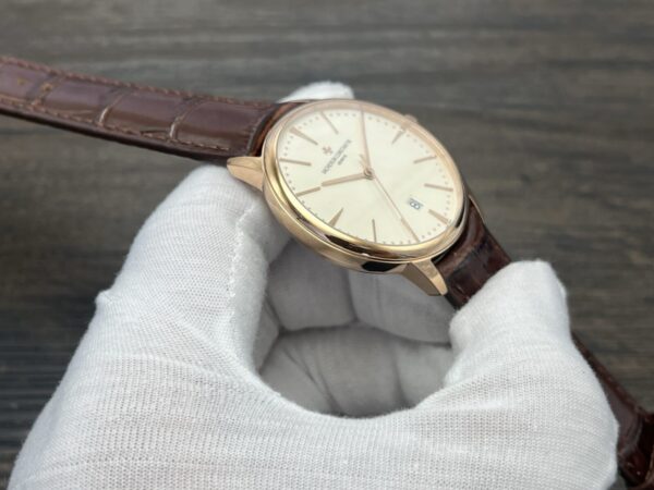 VACHERON CONSTANTIN Patrimony Automatic Mechanical Watch 40mm White Dial Red Gold Case - Image 6