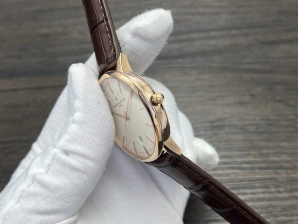 VACHERON CONSTANTIN Patrimony Automatic Mechanical Watch 40mm White Dial Red Gold Case - Image 7