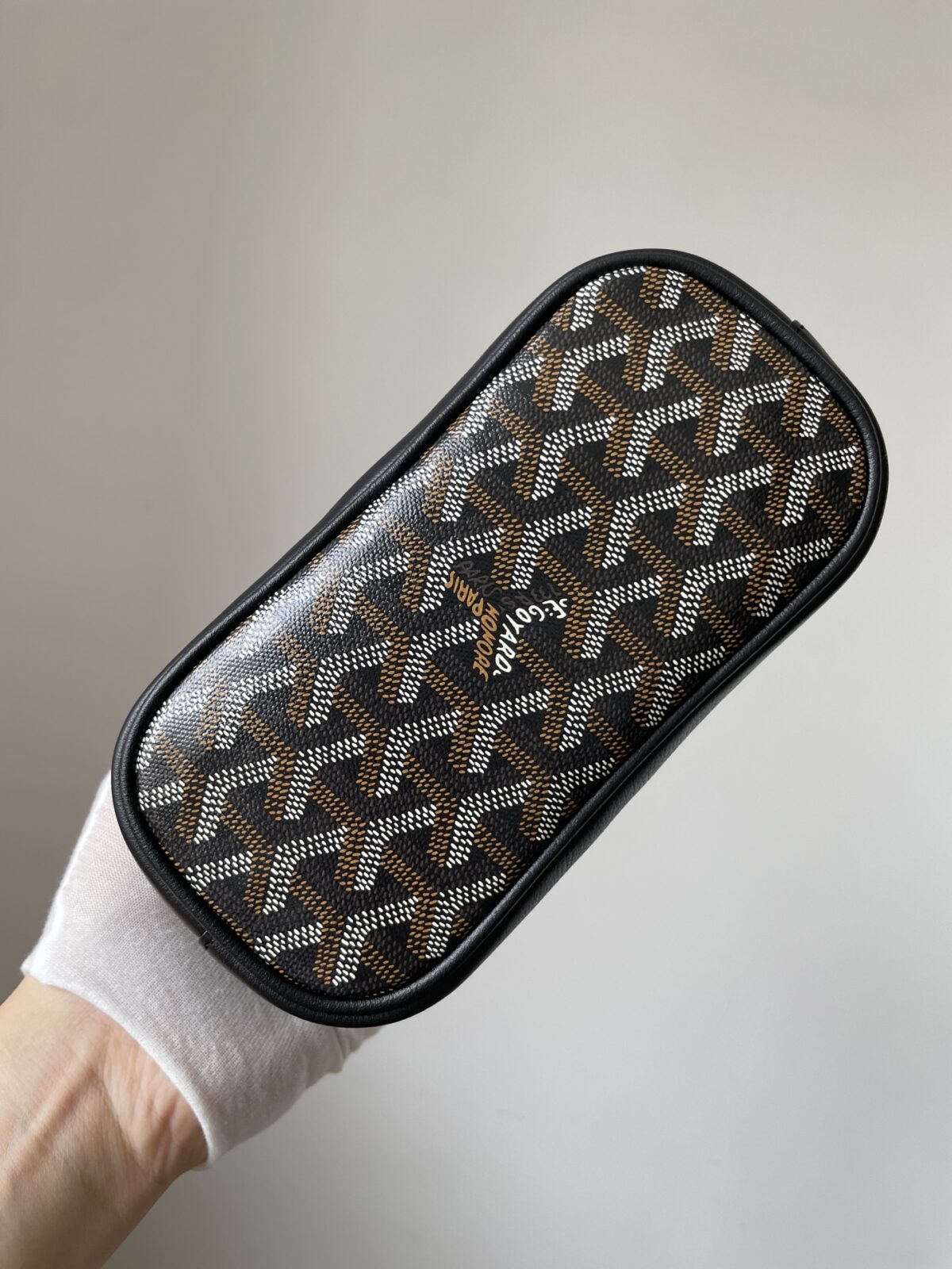 GOYARD Alpin Mini Canvas & Leather Backpack – Black - Image 10