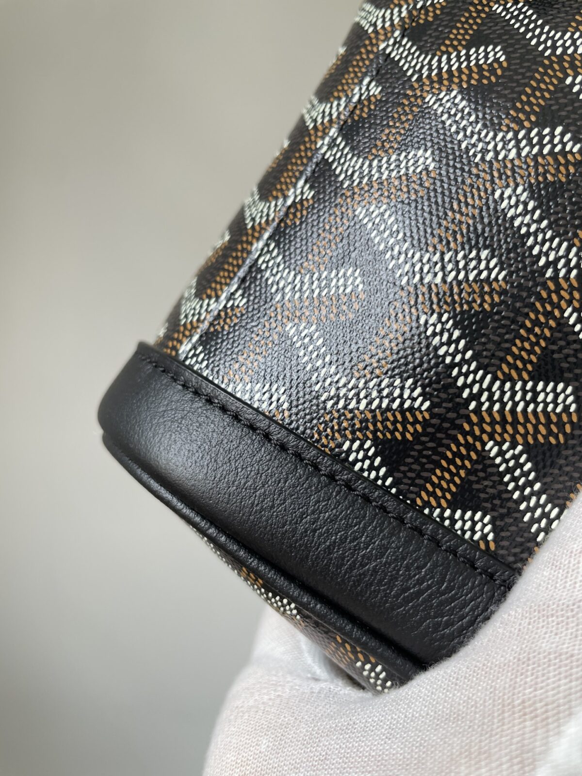 GOYARD Alpin Mini Canvas & Leather Backpack – Black - Image 5