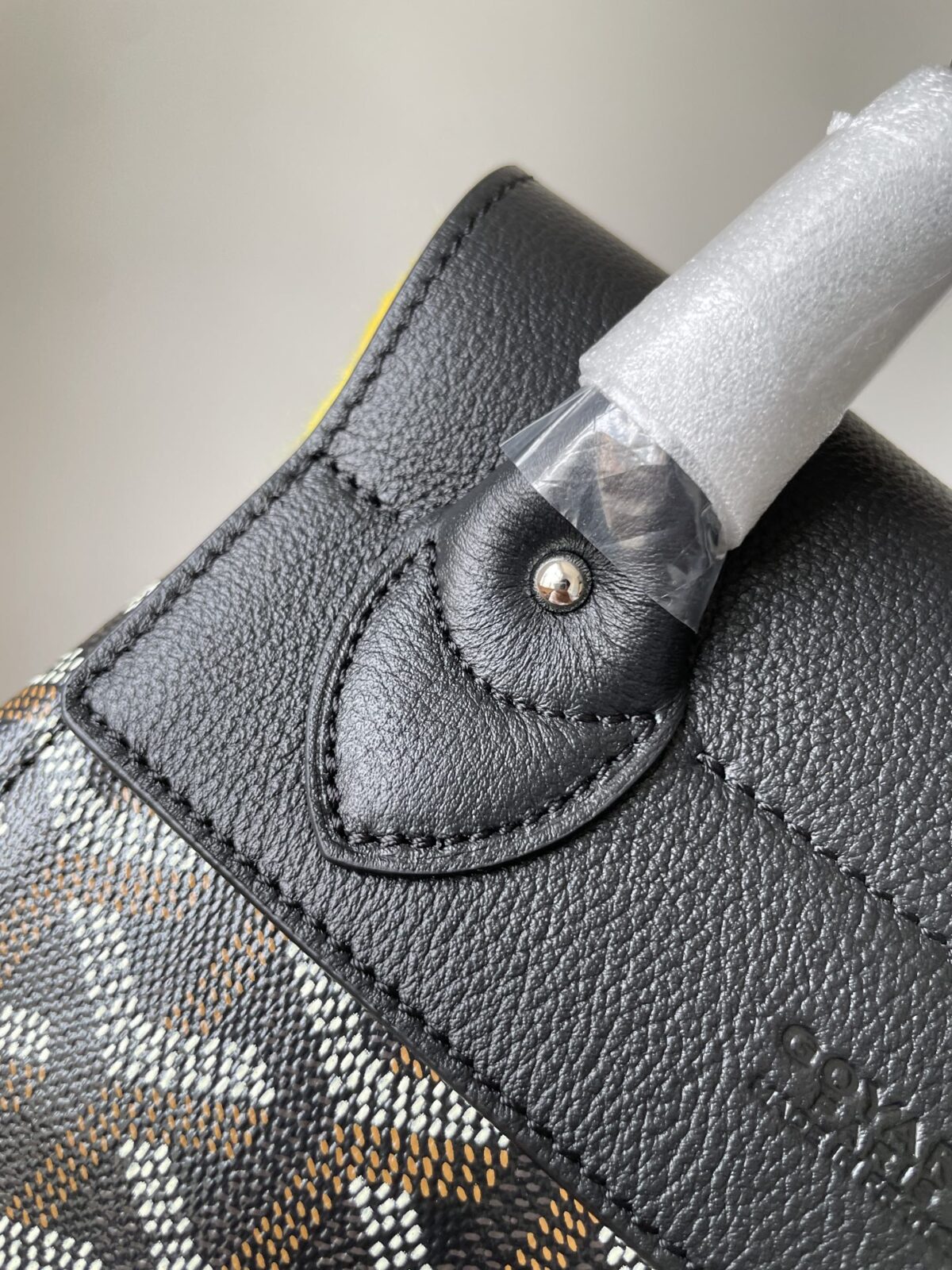 GOYARD Alpin Mini Canvas & Leather Backpack – Black - Image 9