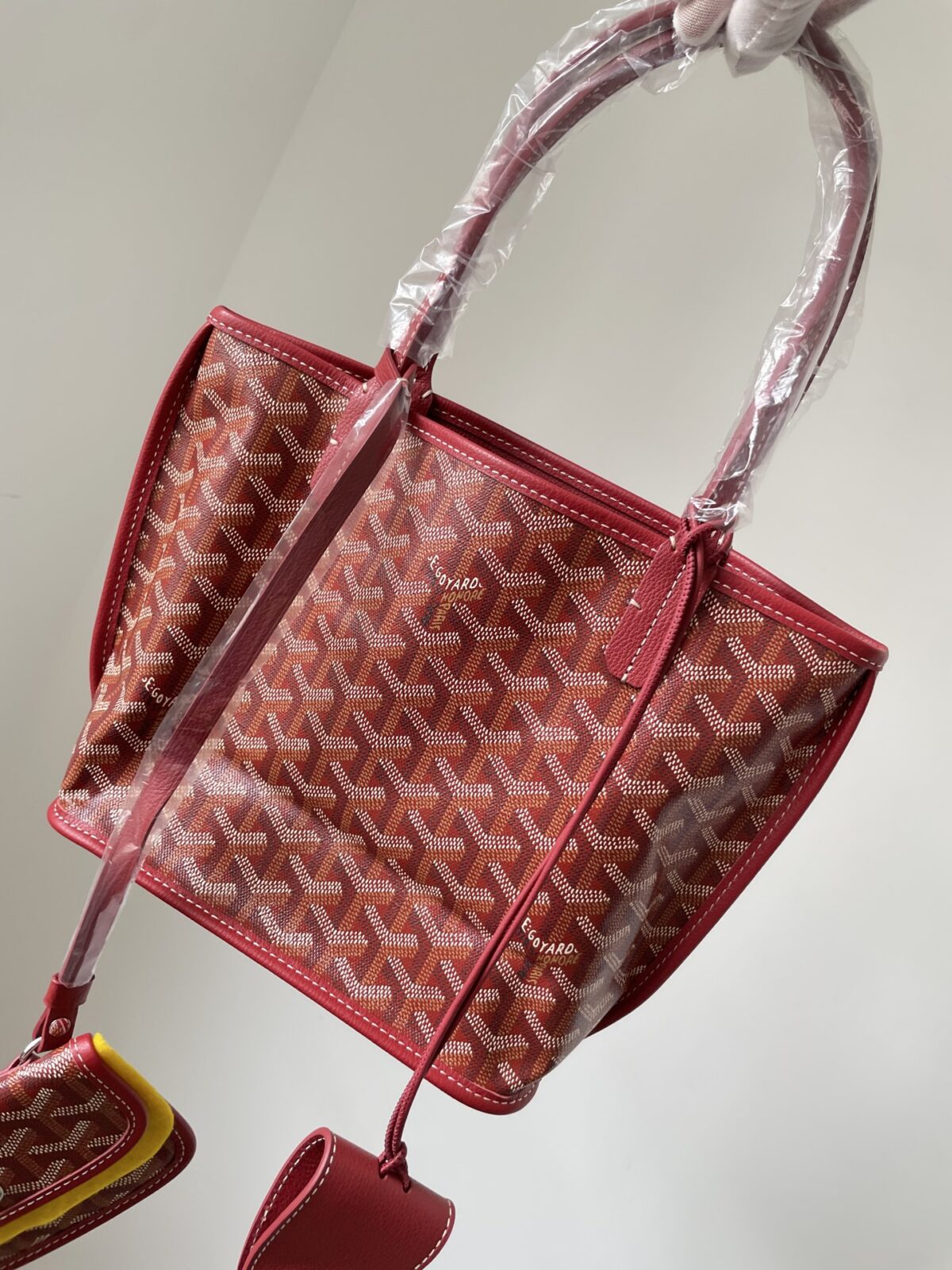 Goyard Anjou Mini Reversible Tote Bag with Y Pattern Coated Canvas and Leather Trim – Women - Image 3