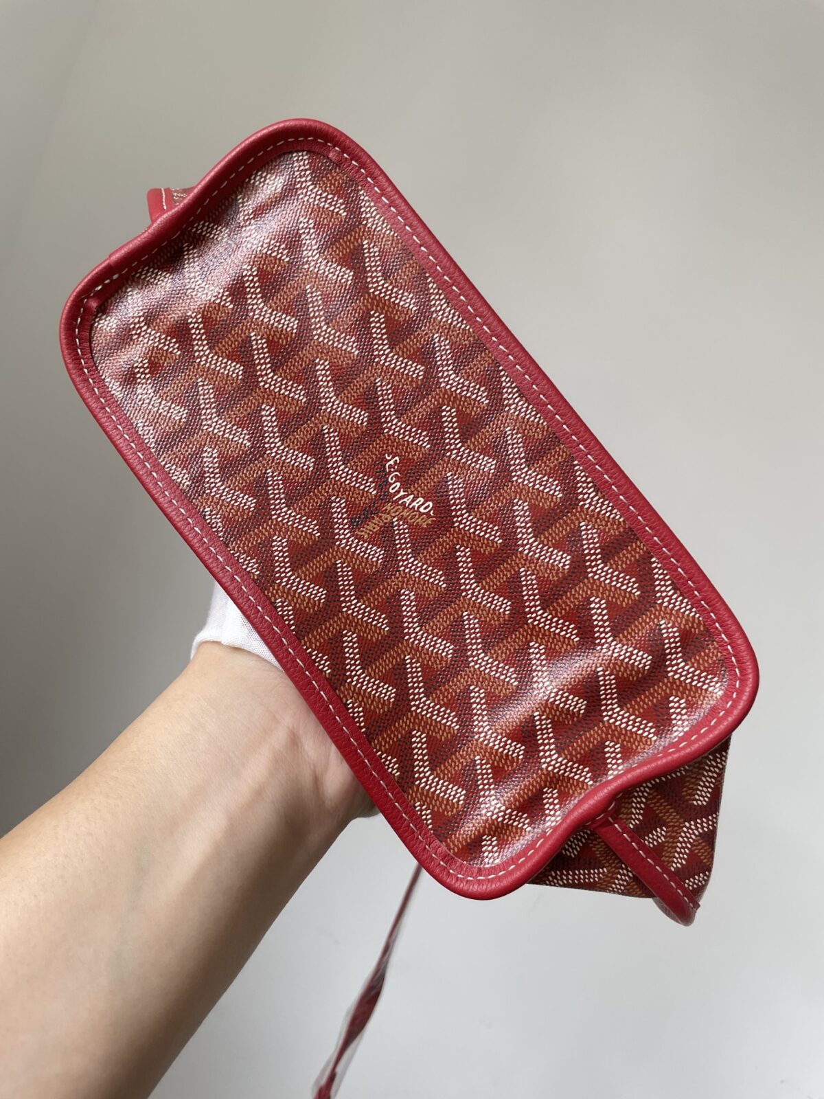 Goyard Anjou Mini Reversible Tote Bag with Y Pattern Coated Canvas and Leather Trim – Women - Image 8