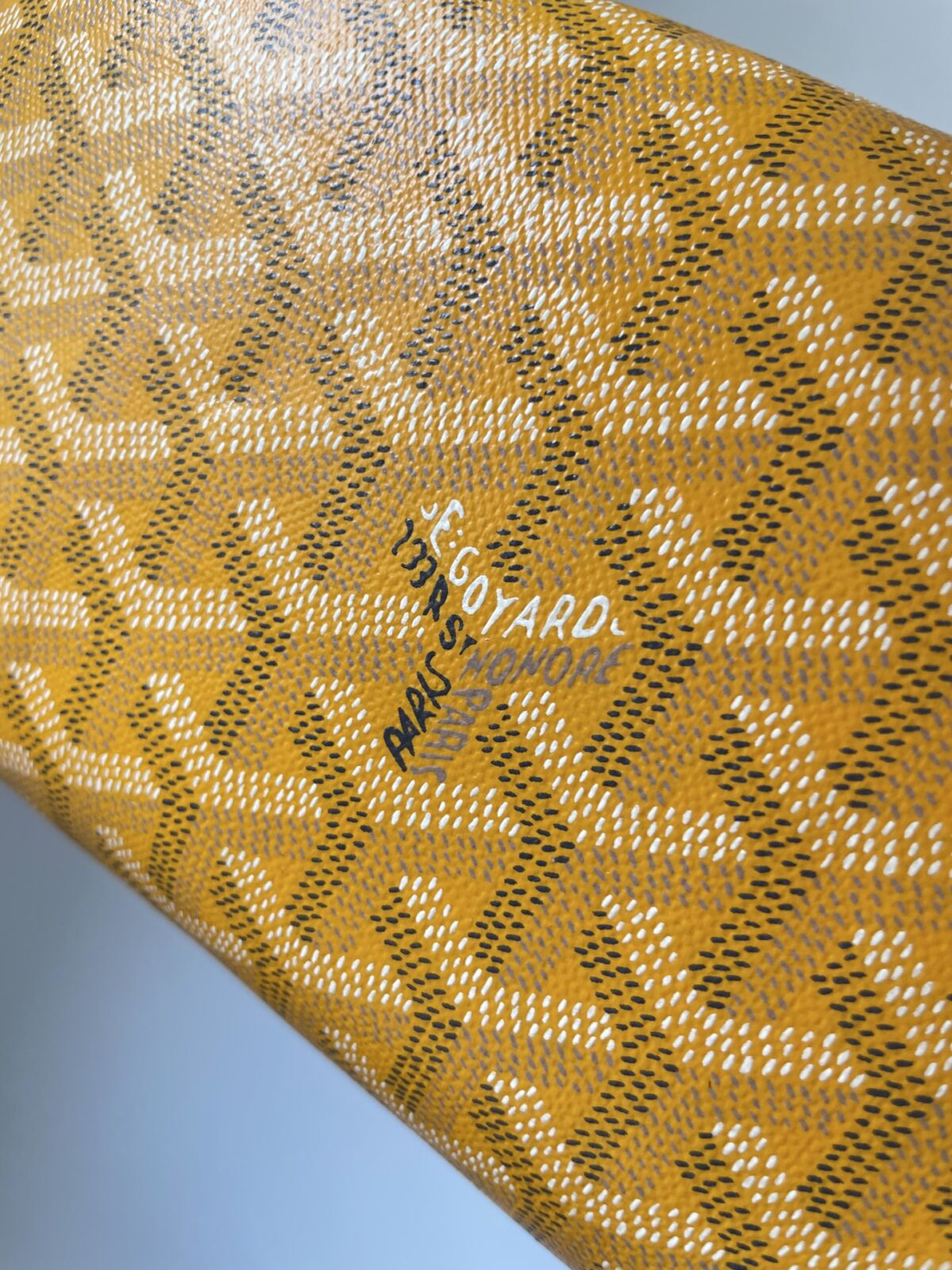 GOYARD Boeing Canvas & Calfskin Travel Toiletry Bag – Yellow - Image 8