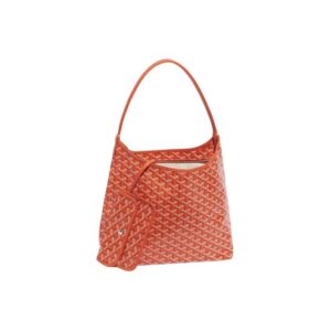 GOYARD Bohème Hobo Canvas & Leather Shoulder Bag – Orange