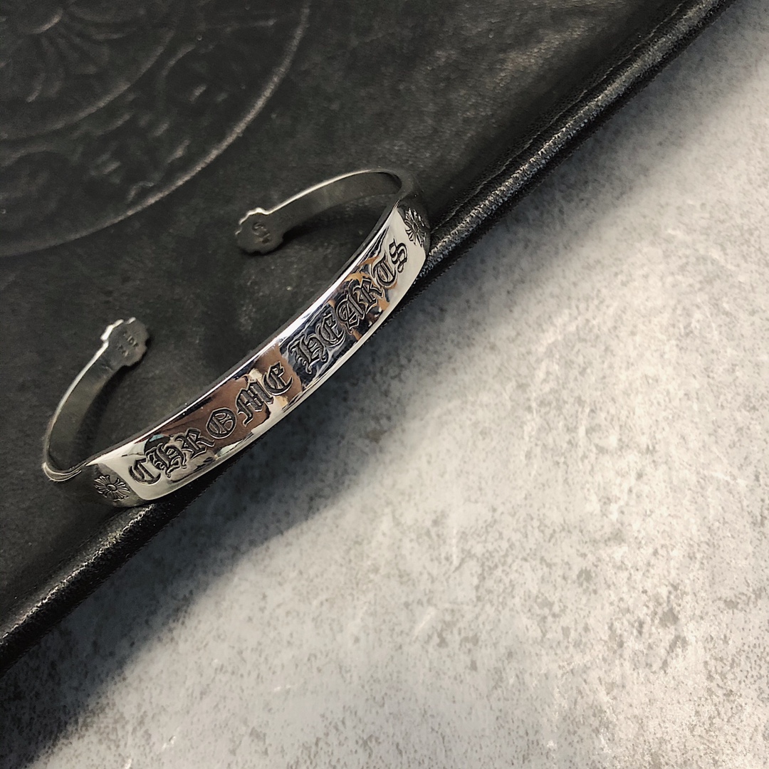 Chrome Hearts Scroll Letter Bracelet - Image 3