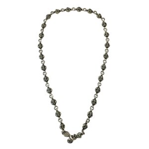 Chrome Hearts Beaded Cross Flower Necklace