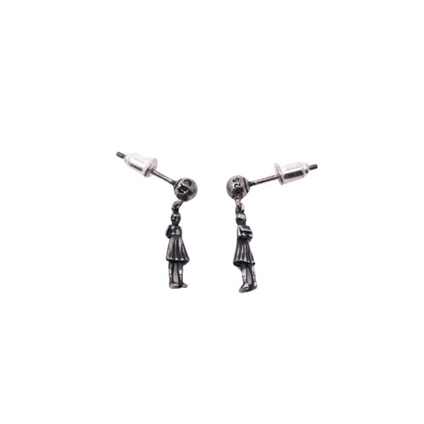 Chrome Hearts Foti Skull Lady Earrings - Image 2