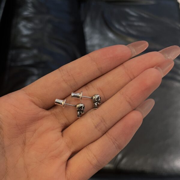 Chrome Hearts Skull Soldier Earrings - Image 7