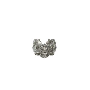 Chrome Hearts Platinum-Plated Fleur-de-lis Ring