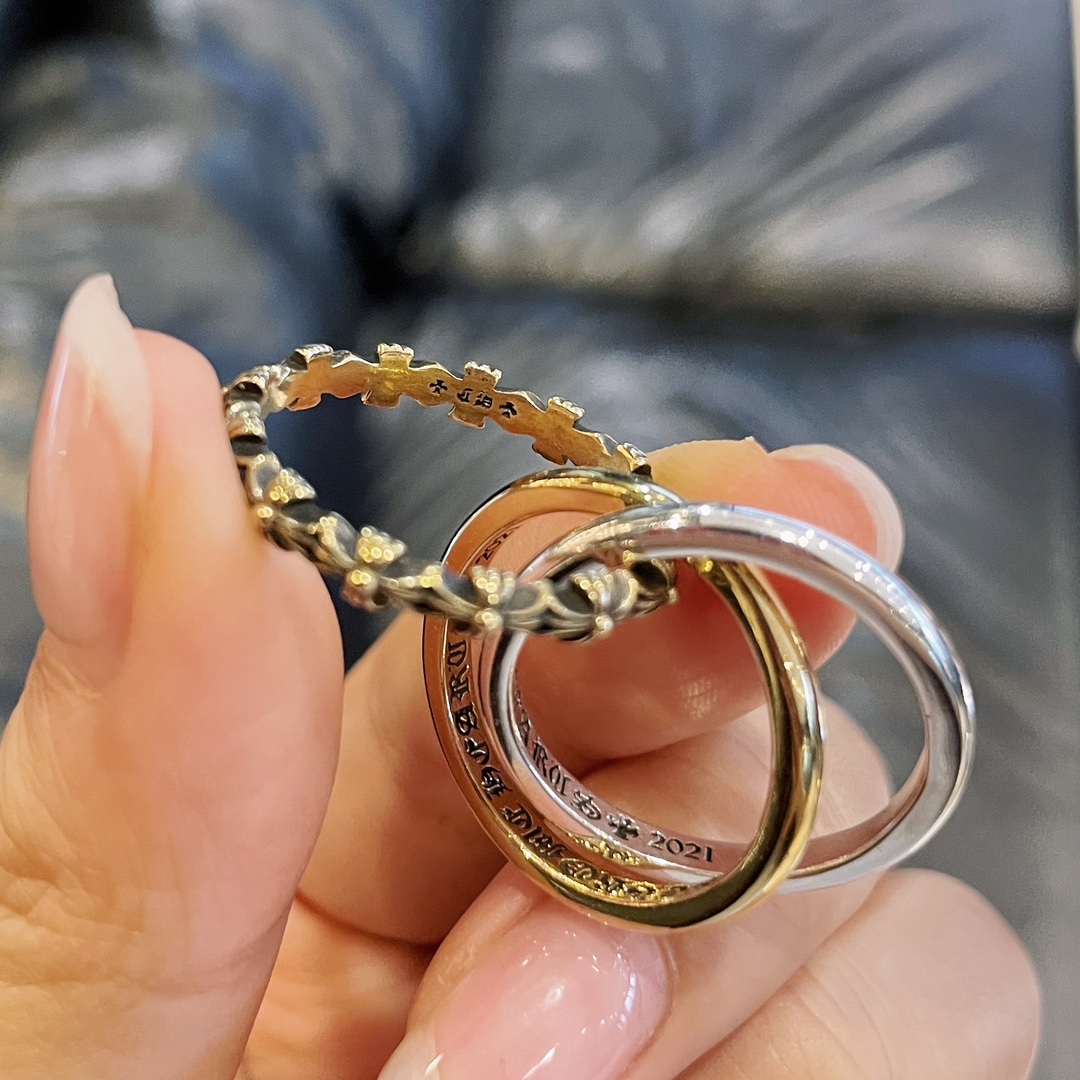 Chrome Hearts Triple Band Ring - Image 6