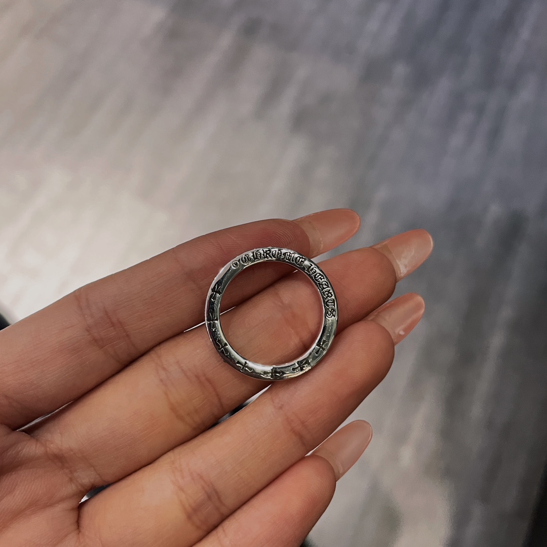 Chrome Hearts 3mm Black Diamond Band - Image 5