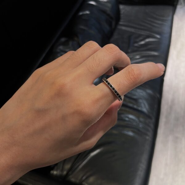Chrome Hearts 3mm Black Diamond Band - Image 8
