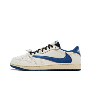 Travis Scott x Fragment Design x Air Jordan 1 Low OG SP White Blue (DM7866-104)