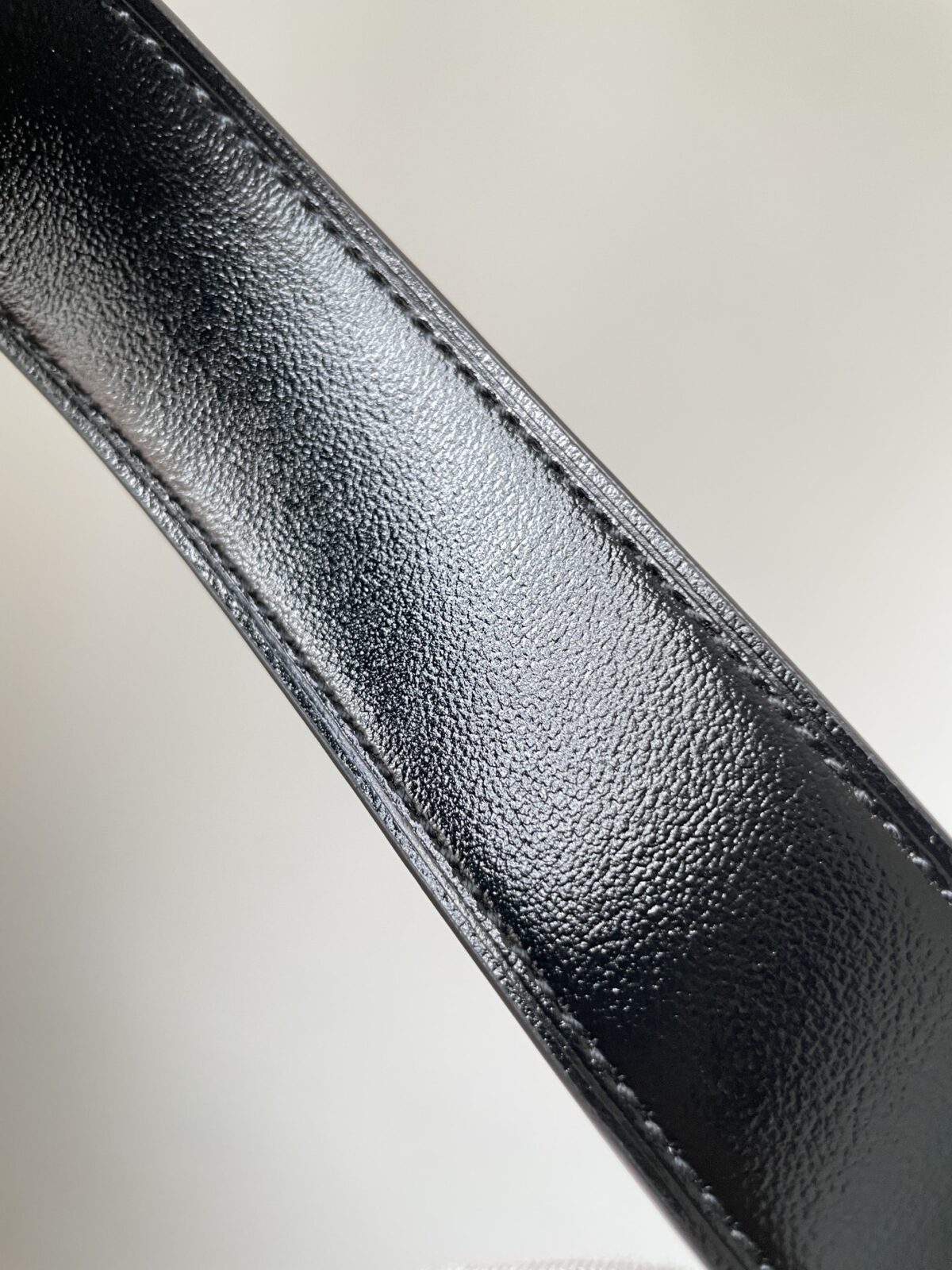 HERMES Quentin Togo Calfskin Silver Buckle Reversible Belt Men Black - Image 8