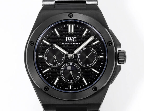 IWC Ingenieur Automatic 41.6mm Black Dial Black Steel Men's Watch - Image 2