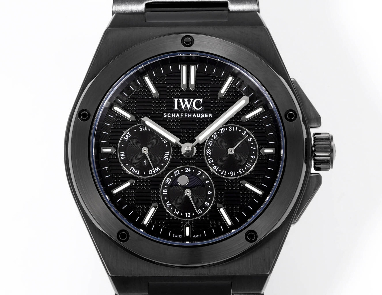 IWC Ingenieur Automatic 41.6mm Black Dial Black Steel Men's Watch - Image 2