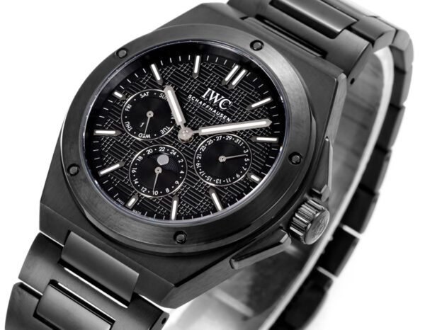 IWC Ingenieur Automatic 41.6mm Black Dial Black Steel Men's Watch - Image 4