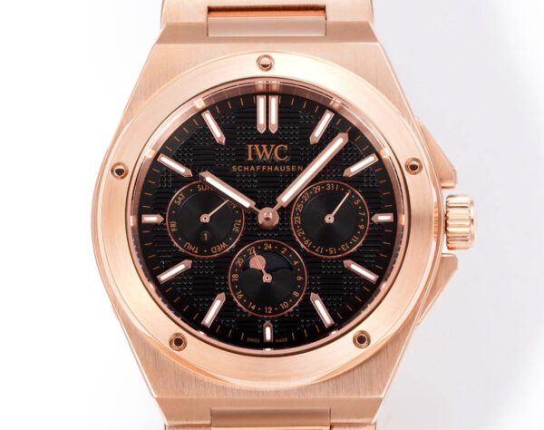 IWC Ingenieur Automatic 41.6mm Black Dial Rose Gold Men's Watch - Image 2
