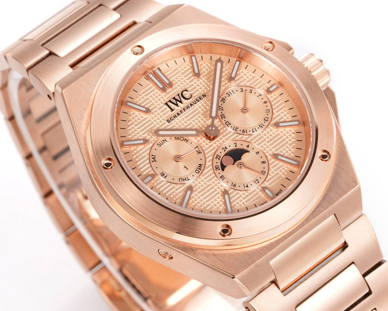 IWC Ingenieur Automatic 41.6mm Rose Gold Dial Rose Gold Men's Watch - Image 5