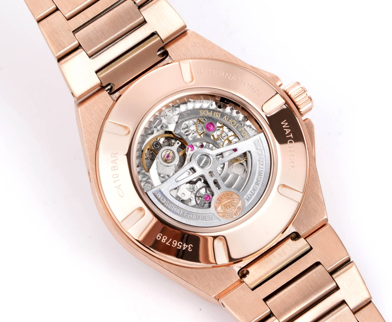 IWC Ingenieur Automatic 41.6mm Rose Gold Dial Rose Gold Men's Watch - Image 8