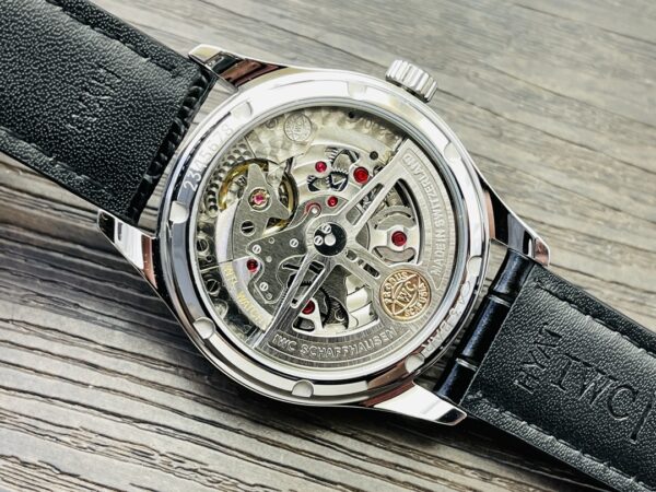 IWC Portuguese Automatic IW358303 Men's Watch 40.4mm White Dial Stainless Steel Case Leather Strap - Image 8