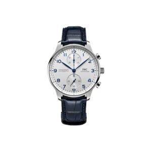 IWC Portuguese Automatic 41mm White Dial Stainless Steel Case Leather Strap