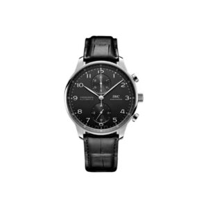 IWC Portuguese Chronograph 41mm Black Dial Stainless Steel Bracelet