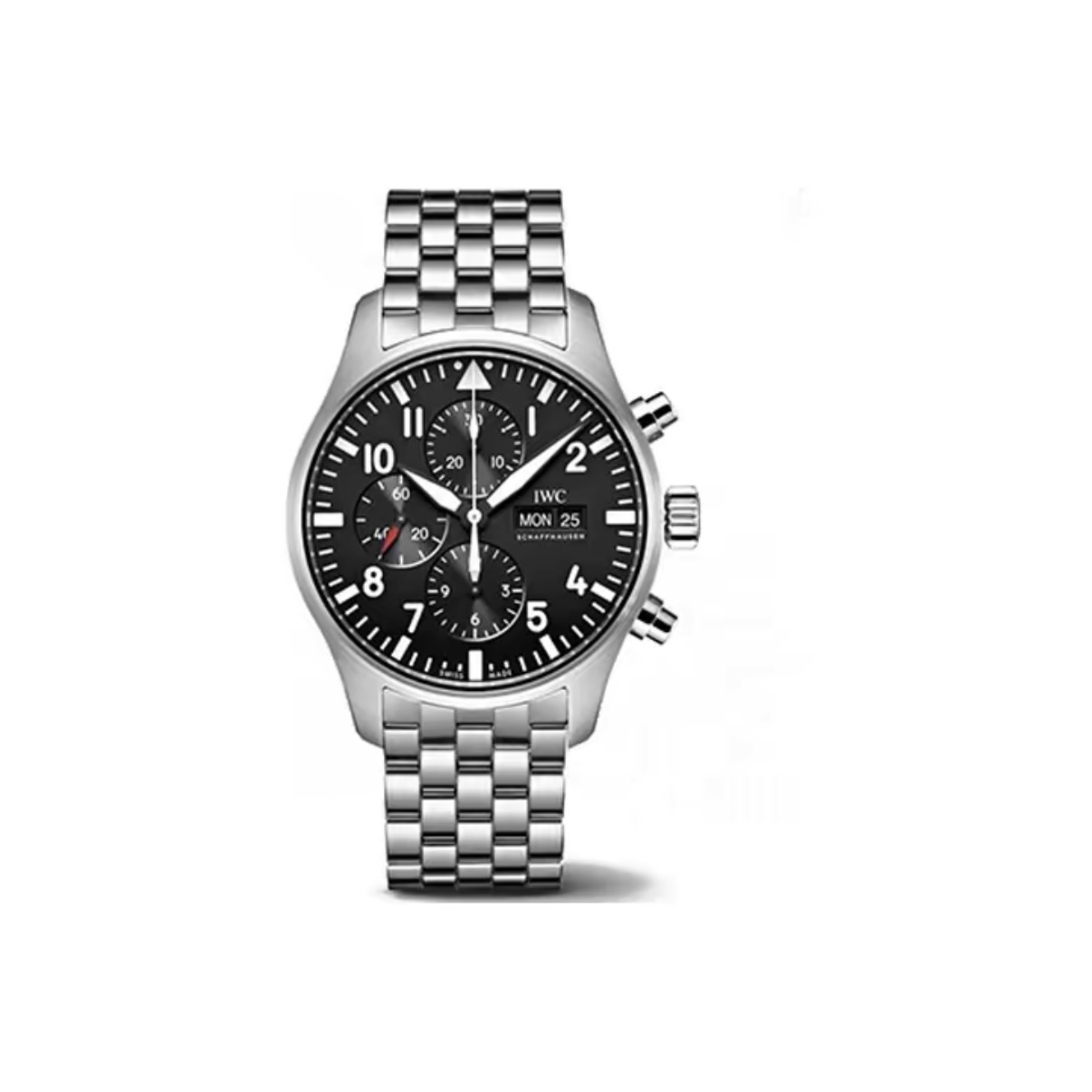 IWC Pilot’s Watch Chronograph IW377710 – 43mm Black Dial Stainless Steel Bracelet