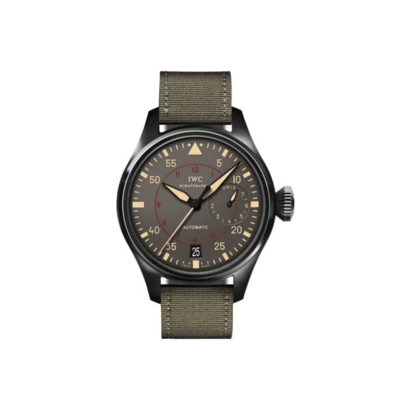 IWC Pilot’s Watch Automatic Mechanical Movement Power Reserve Date Display 60M Water Resistant Men’s Watch Swiss Watch 48.6mm Grey Dial Ceramic Case