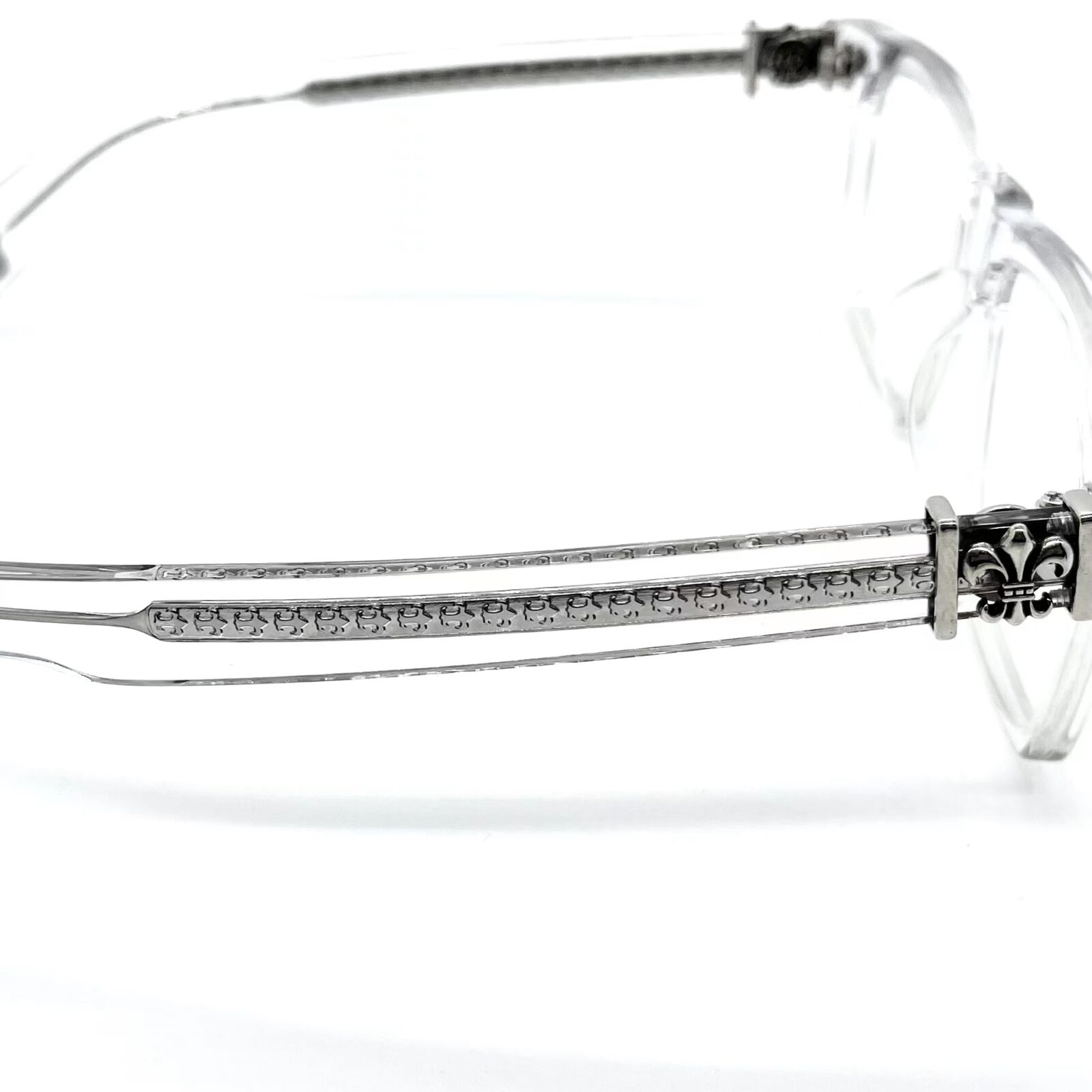 Chrome Hearts Scout Flower Clear Frame Glasses - Image 2