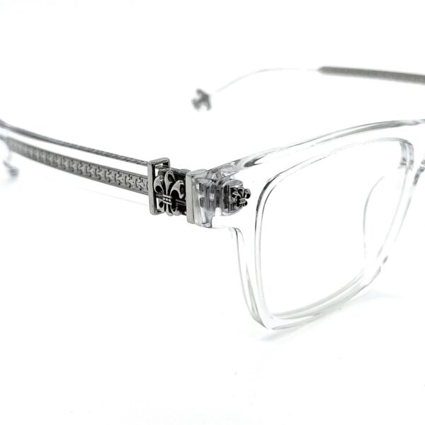 Chrome Hearts Scout Flower Clear Frame Glasses - Image 3