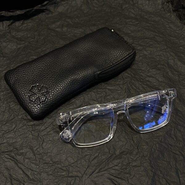 Chrome Hearts Scout Flower Clear Frame Glasses - Image 5