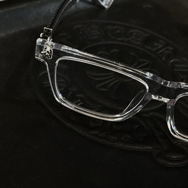 Chrome Hearts Scout Flower Clear Frame Glasses - Image 8