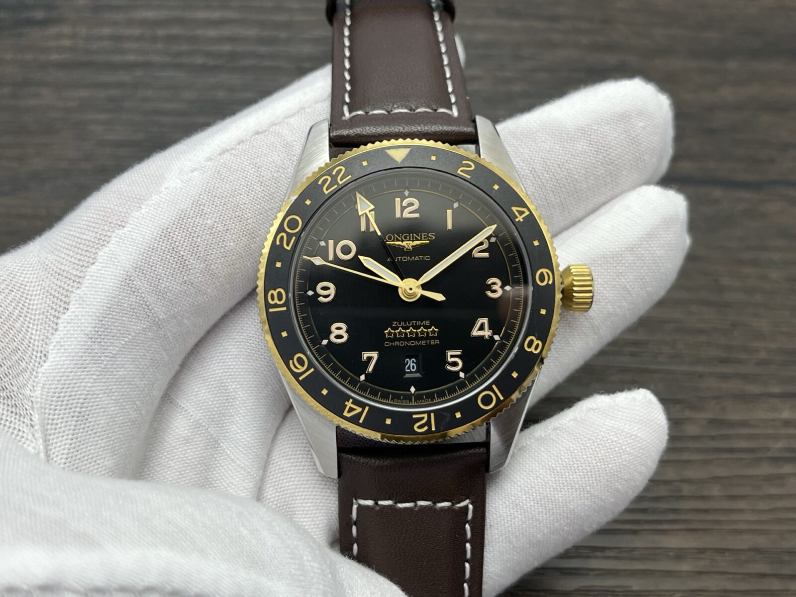 Longines Spirit Zulu Time GMT 42mm Black Dial - Image 3