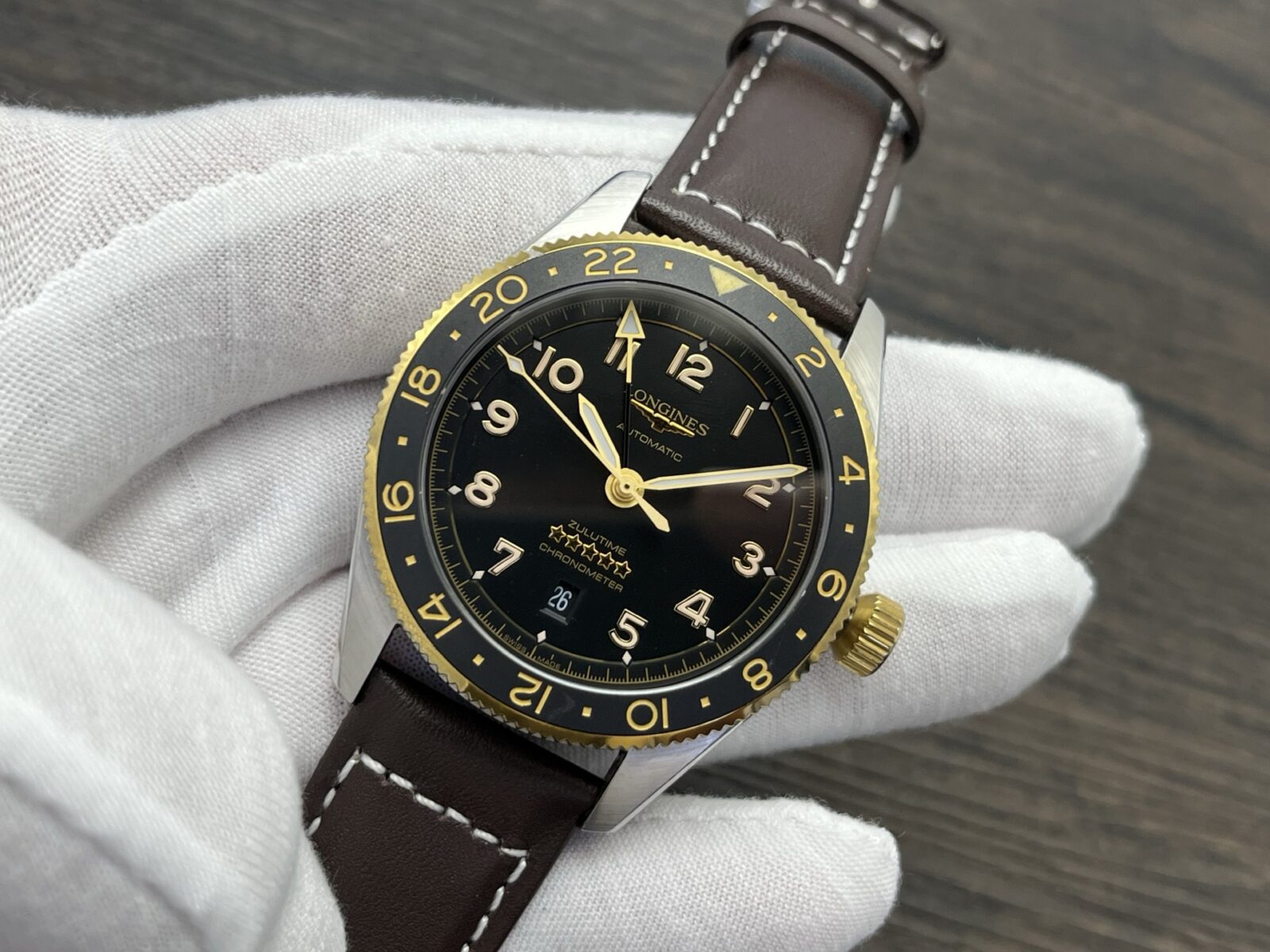 Longines Spirit Zulu Time GMT 42mm Black Dial - Image 4