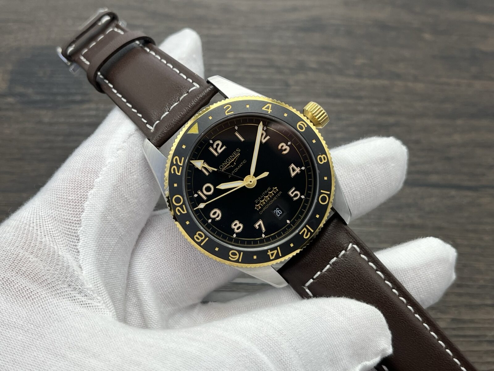 Longines Spirit Zulu Time GMT 42mm Black Dial - Image 5