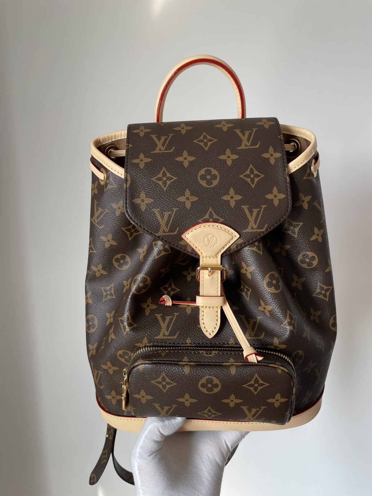 Louis Vuitton Montsouris PM Monogram Backpack Brown Small - Image 4