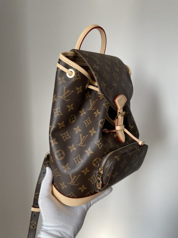 Louis Vuitton Montsouris PM Monogram Backpack Brown Small - Image 5