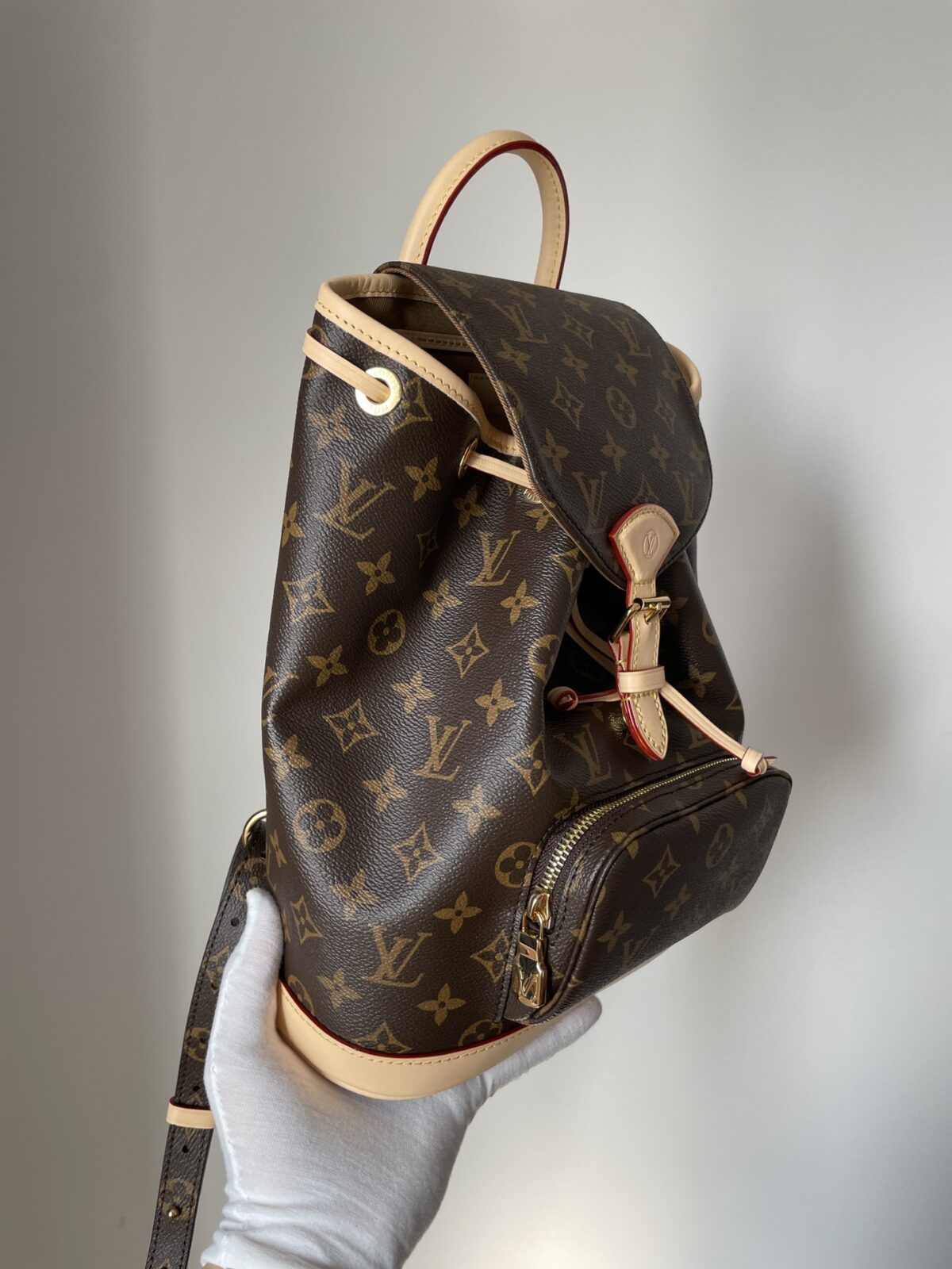 Louis Vuitton Montsouris PM Monogram Backpack Brown Small - Image 5